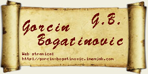 Gorčin Bogatinović vizit kartica